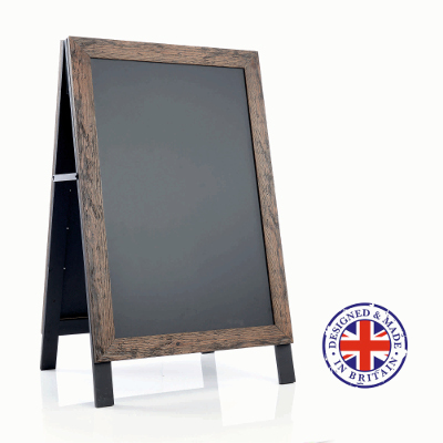 A Board Walnut frame with chalkboard £90.00